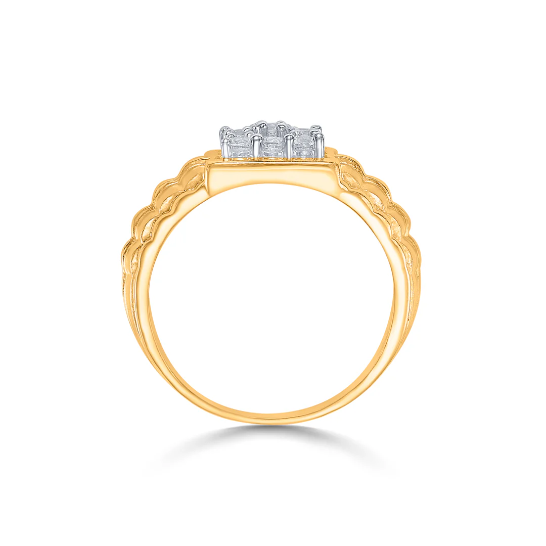 Signature Yellow Gold Men's Ring - Image 4