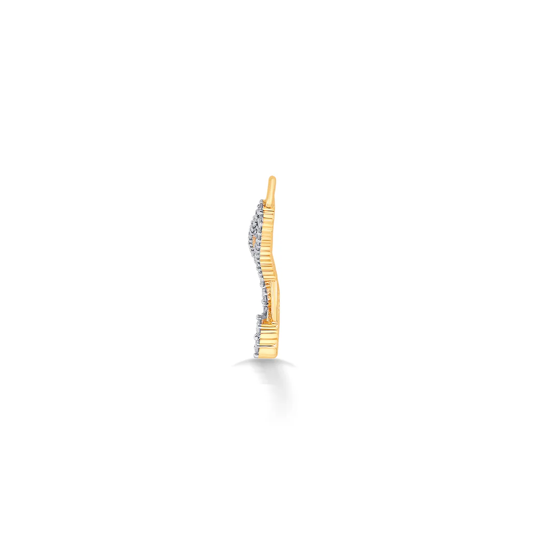 Sizzling Symphony Yellow Gold & Diamond Tanmaniya Mangalsutra For Women - Image 4