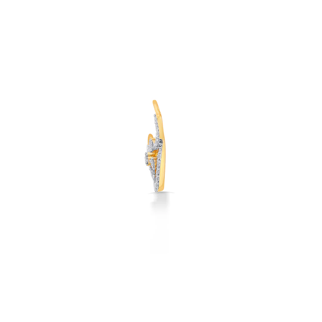 Smiling Floret Yellow Gold & Diamond Tanmaniya Mangalsutra For Women - Image 4
