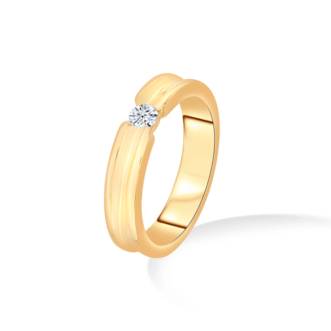 Solvar Axis Gold & Diamond Ring - Image 2