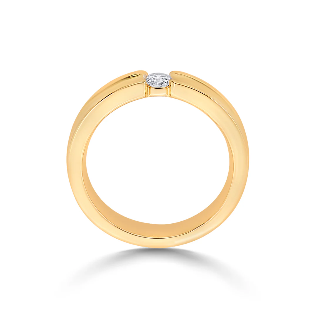 Solvar Axis Gold & Diamond Ring - Image 3