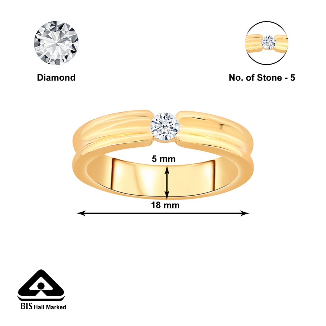 Solvar Axis Gold & Diamond Ring - Image 4