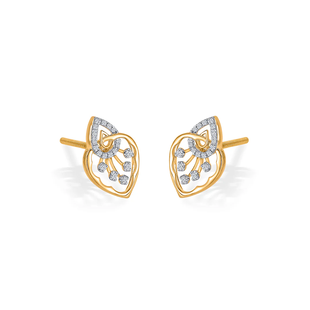 Spark Mesh Gold & Diamond Pendant Set For Women - Image 4