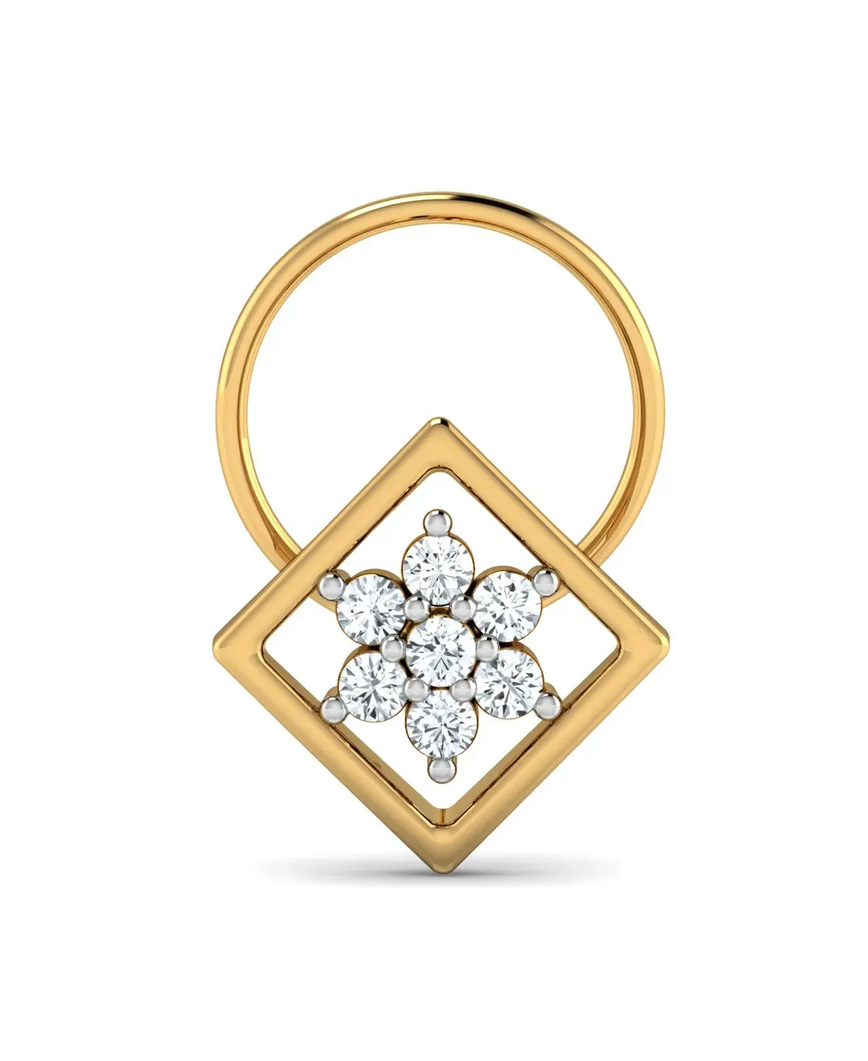 Square Diamond Nosepin