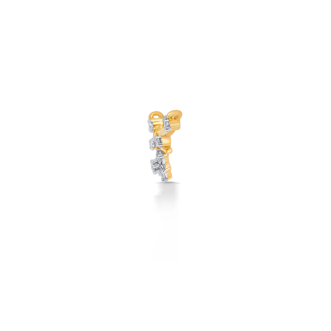 Star Yellow Gold & Diamond Tanmaniya Mangalsutra For Women - Image 4