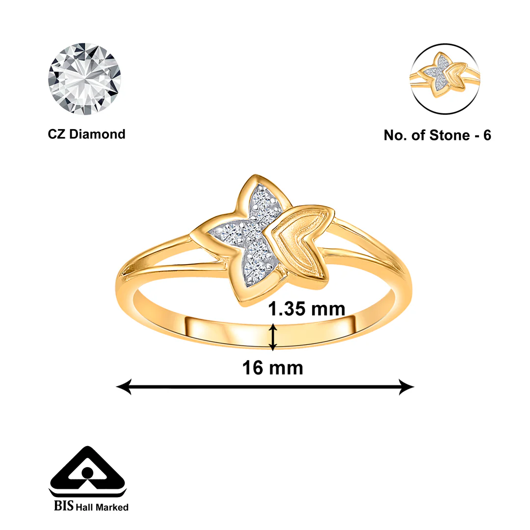 Starlit Radiance Gold Casual Ring For Women - Image 2
