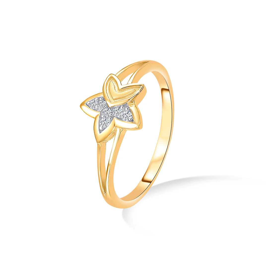 Starlit Radiance Gold Casual Ring For Women - Image 3