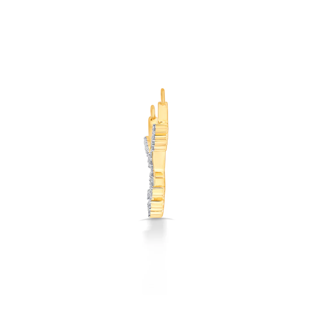 Starry Designer Yellow Gold & Diamond Tanmaniya Mangalsutra For Women - Image 4