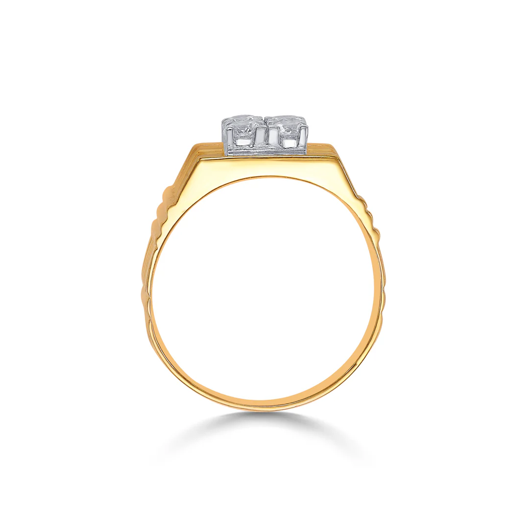Stone Haven Yellow Gold Men's Ring - Image 4