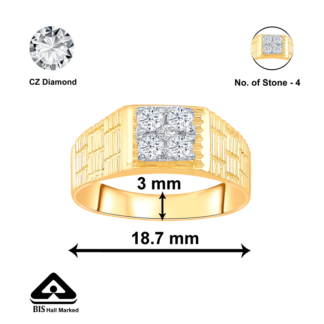 Stone Majesty Yellow Gold Men's Ring - Image 2