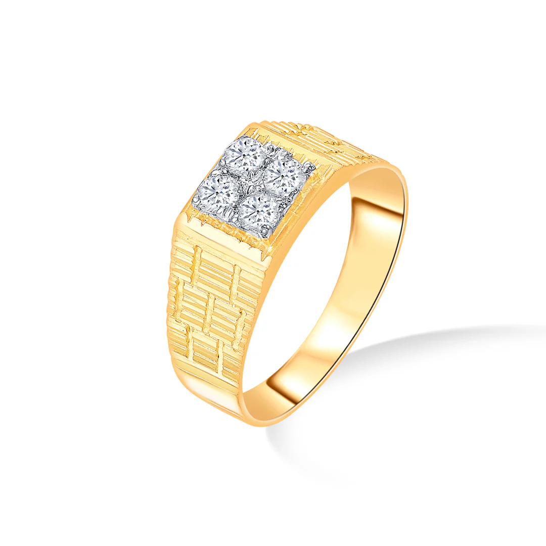 Stone Majesty Yellow Gold Men's Ring - Image 3