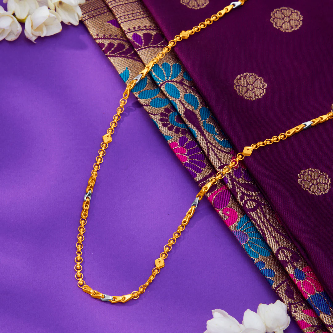 Subtle Sophistication Yellow Gold Chain For Unisex