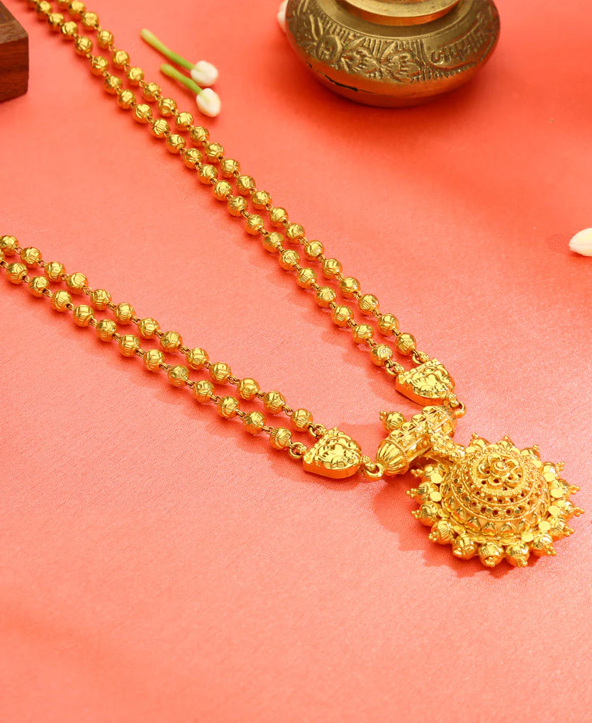 Suvarna Rupini Yellow Gold Necklace For Women - Image 2