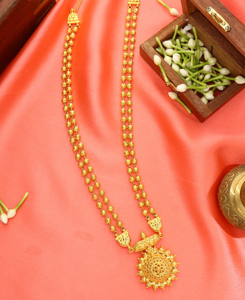Suvarna Rupini Yellow Gold Necklace For Women - Image 3