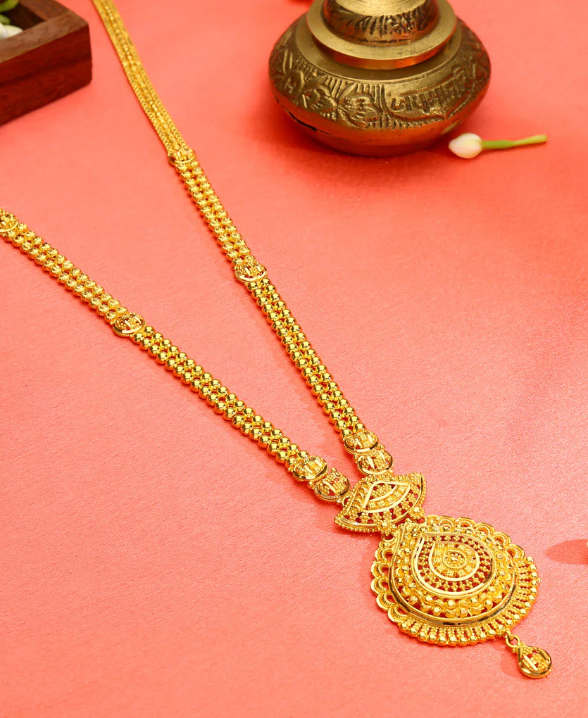 Suvarna Shringar Yellow Gold Traditional Necklace For Women - Image 2