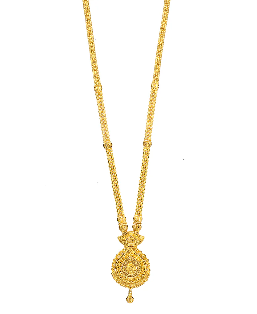 Suvarna Shringar Yellow Gold Traditional Necklace For Women - Image 4