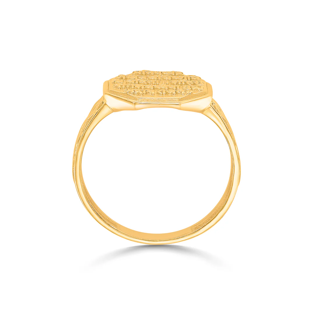 Swarajya Mudra Gold Men's Ring - Image 3