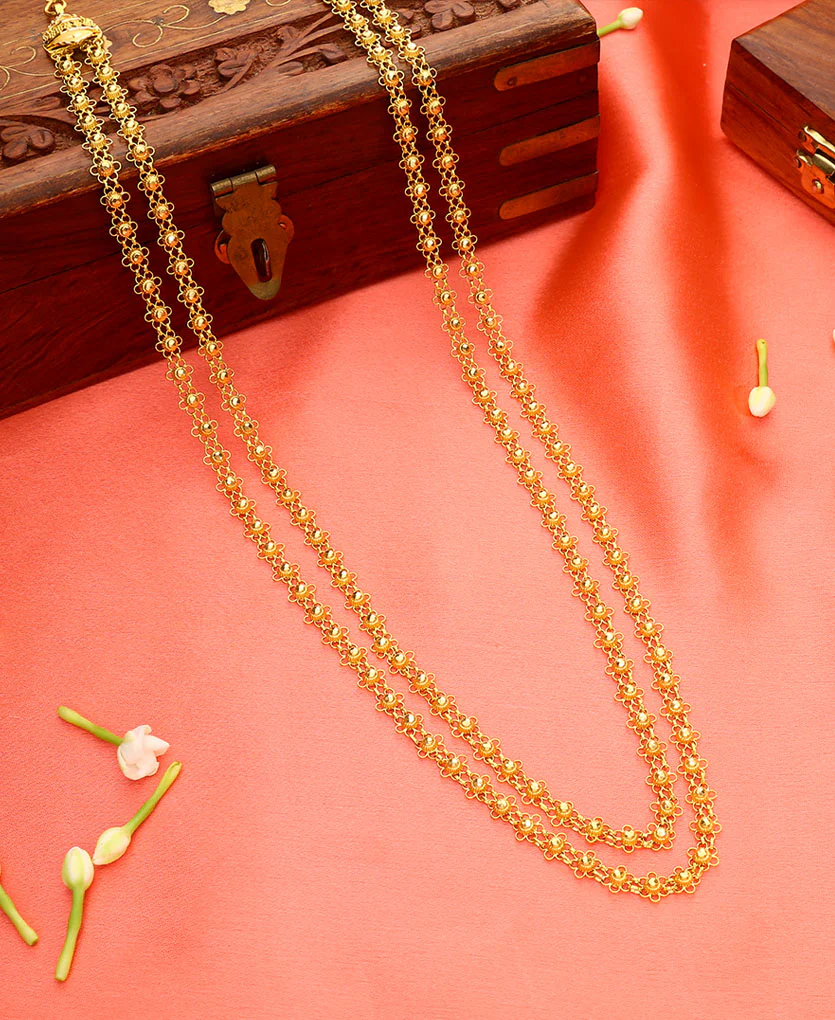 Swarna Bakuli Haar Yellow Gold Necklace For Women