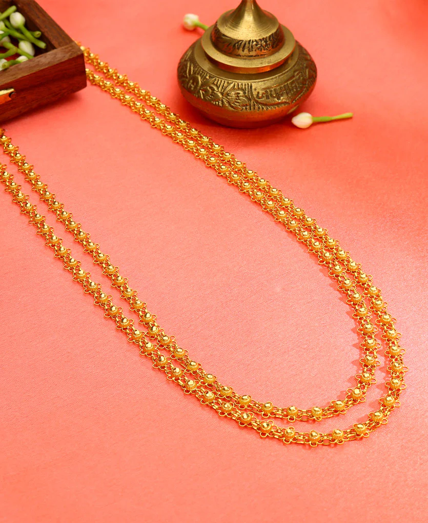 Swarna Bakuli Haar Yellow Gold Necklace For Women - Image 2