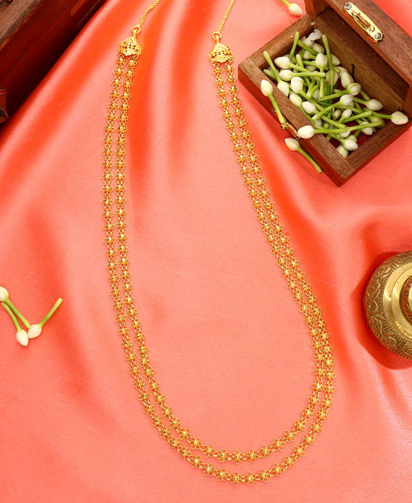 Swarna Bakuli Haar Yellow Gold Necklace For Women - Image 3