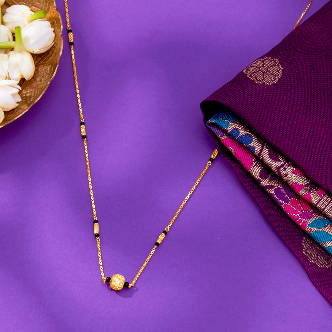 Swarna Moti Yellow Gold Modern Mangalsutra For Women