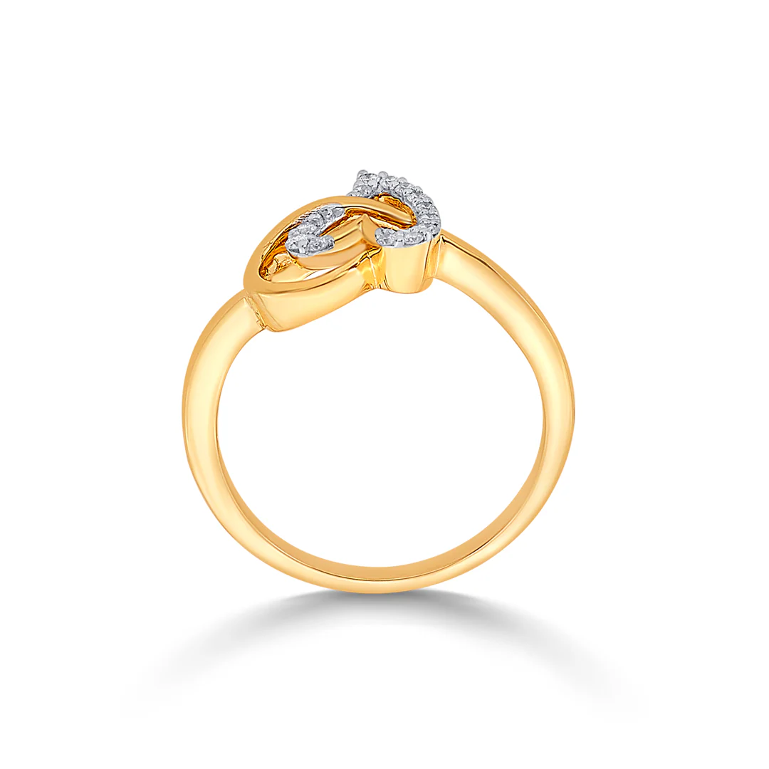 Tangled in Love Gold & Diamond Ring - Image 3