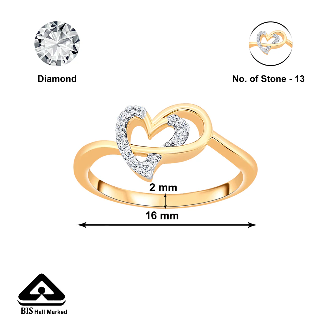 Tangled in Love Gold & Diamond Ring - Image 4