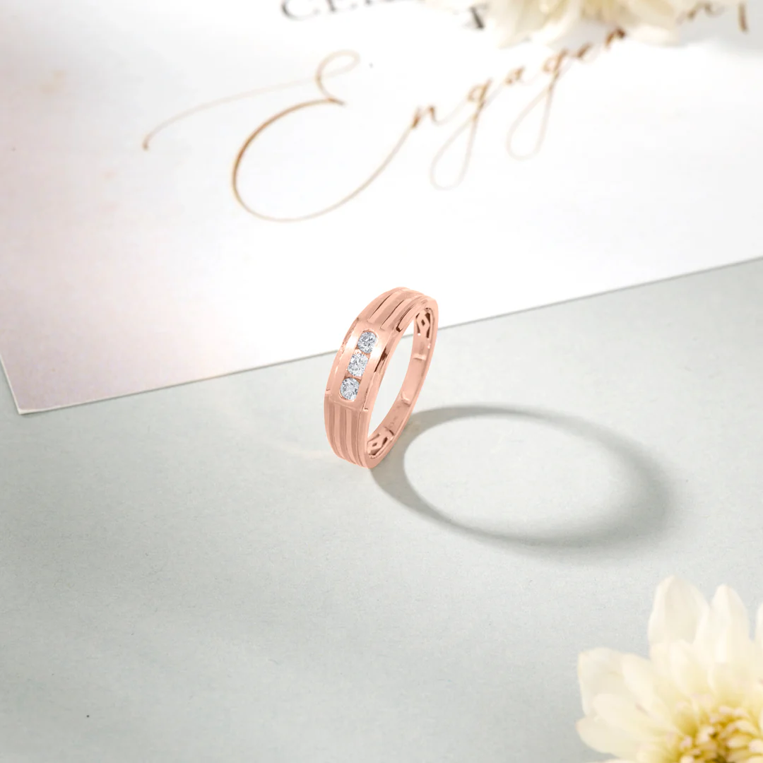 Tied in Love Engagement Diamond Ring for Men - Image 2