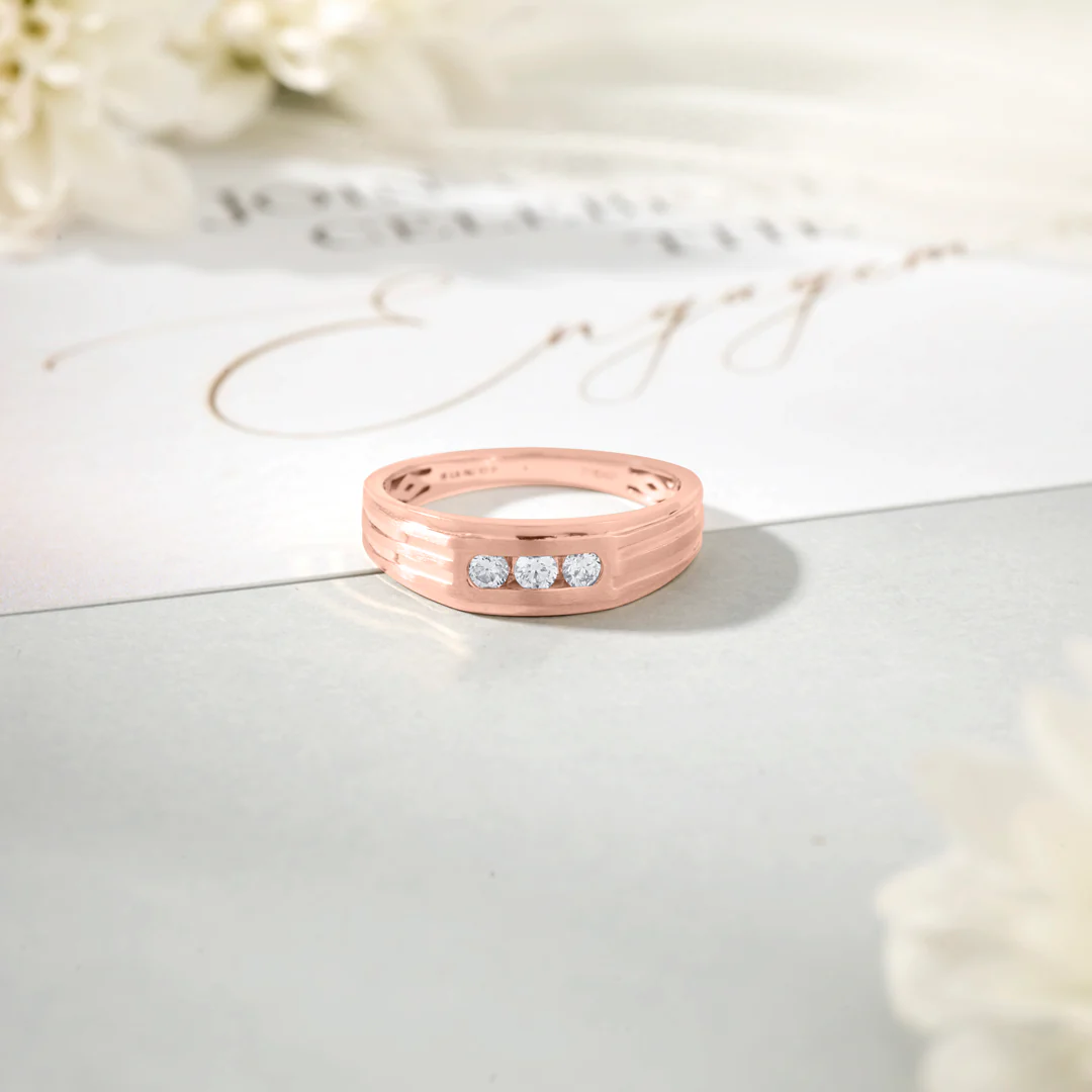 Tied in Love Engagement Diamond Ring for Men - Image 3