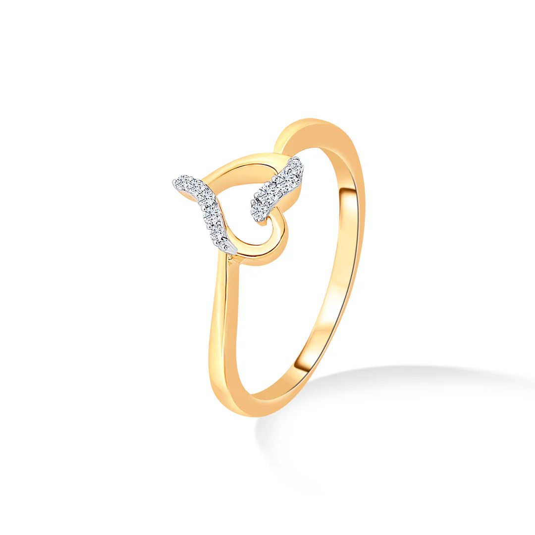 Tied to Heart Gold & Diamond Ring - Image 2