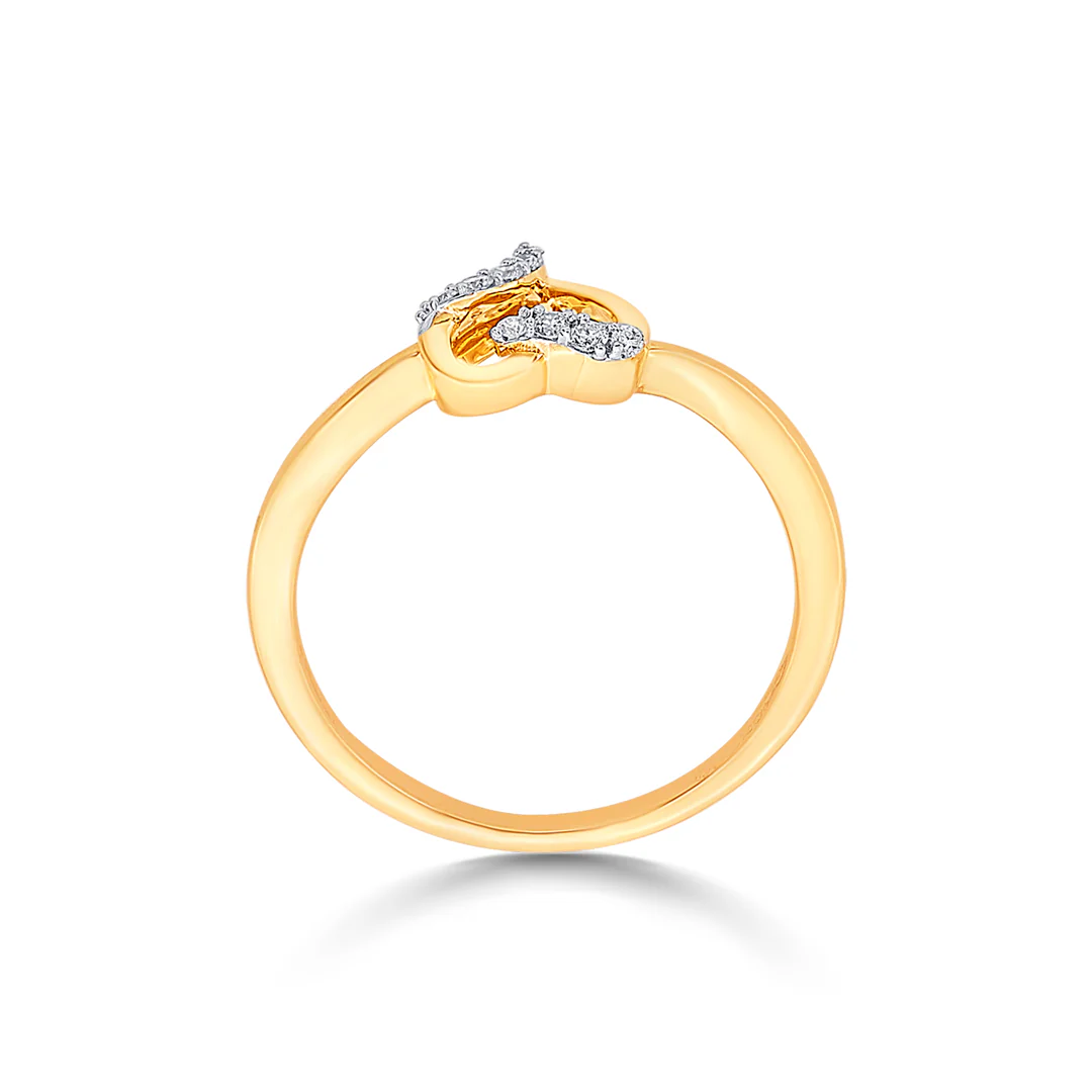 Tied to Heart Gold & Diamond Ring - Image 3