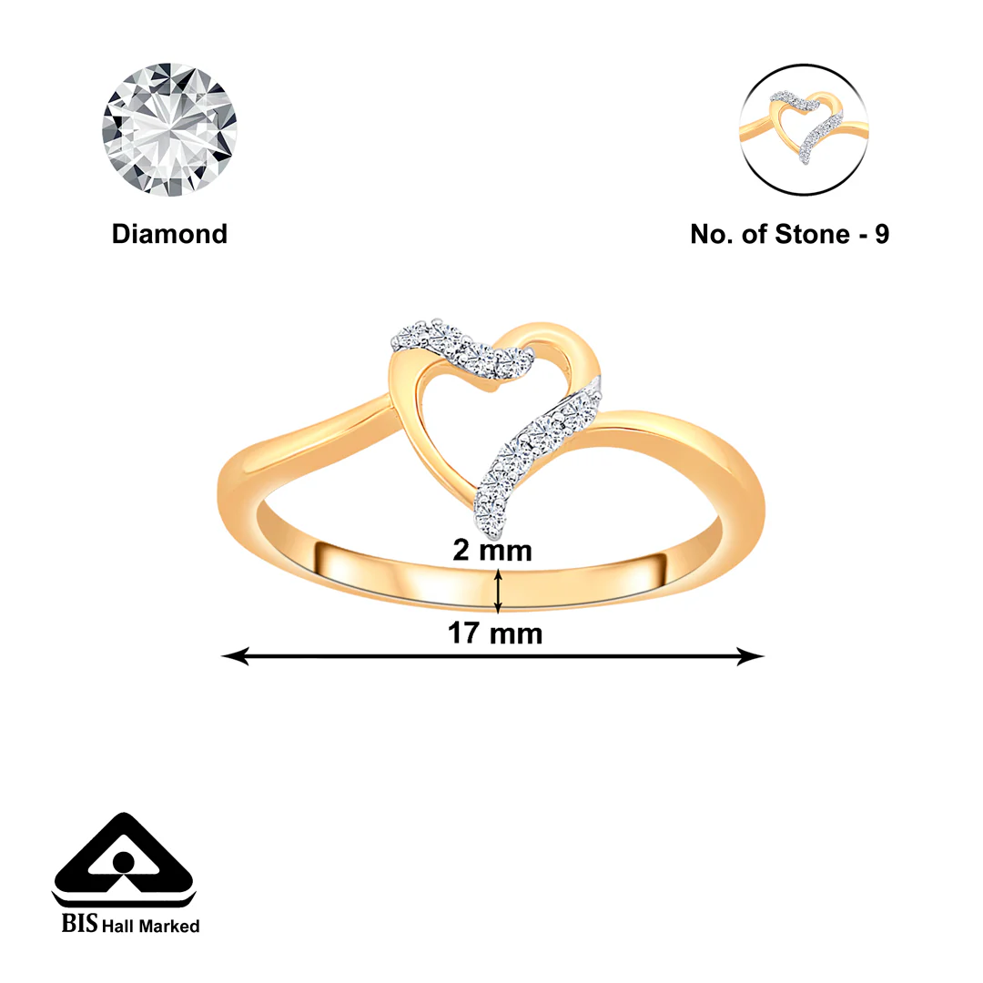 Tied to Heart Gold & Diamond Ring - Image 4