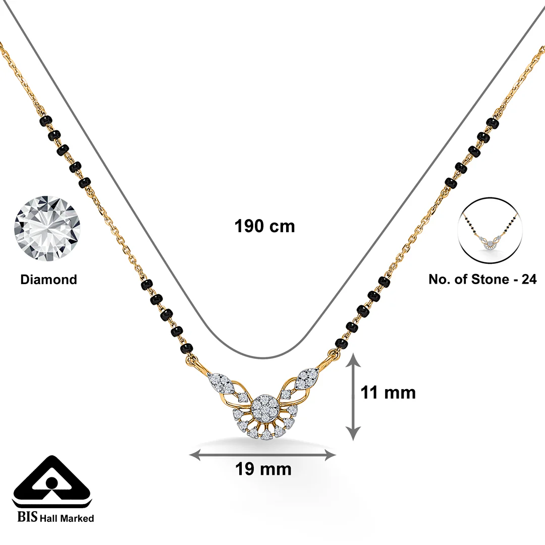 Ties of Tara Gold & Diamond Modern Mangalsutra - Image 4