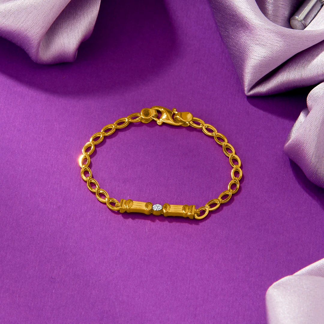 Tiny Arms Yellow Gold Kids Bracelet