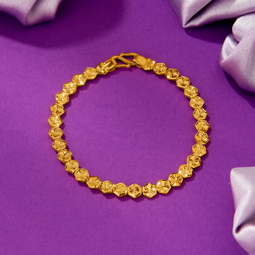 Tiny Luxury Yellow Gold Kids Bracelet