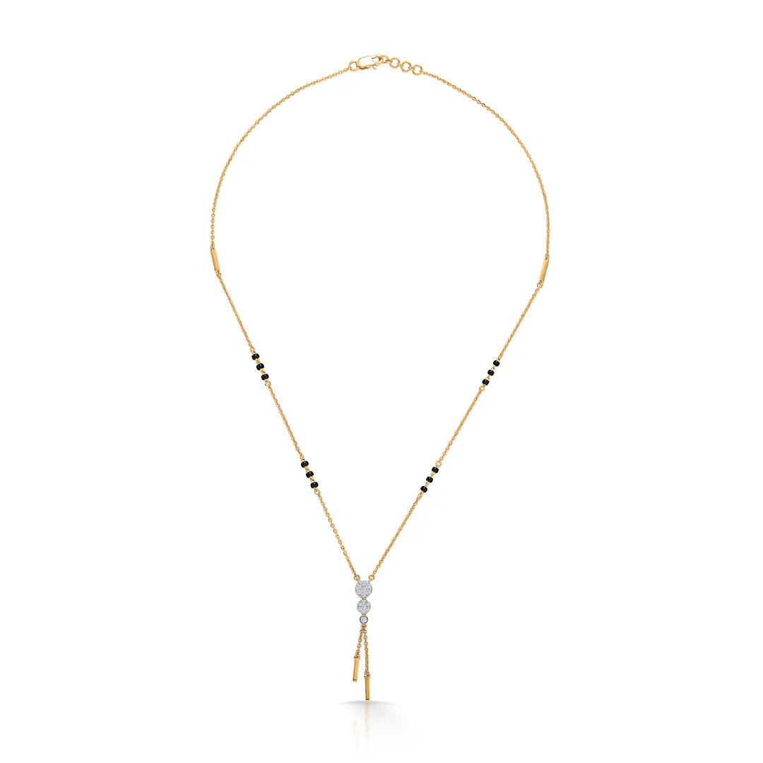 Trendsetter Gold & Diamond Modern Mangalsutra For Women - Image 2