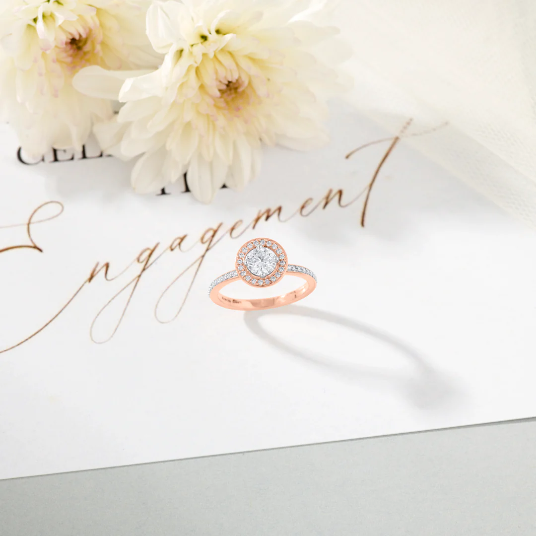 True Circle Engagement Diamond Ring for Women
