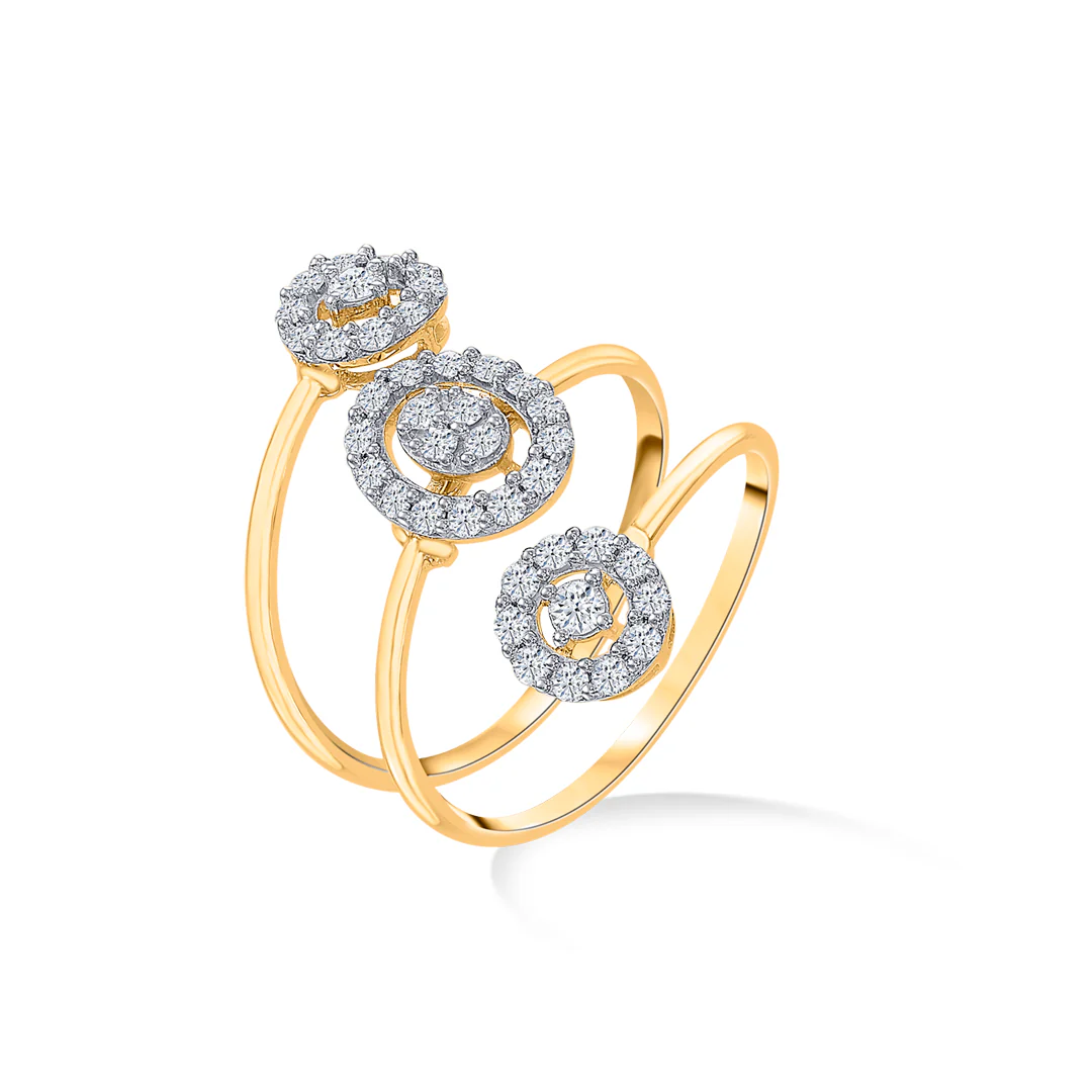 Twilight Gold & Diamond Fashion Ring For Women