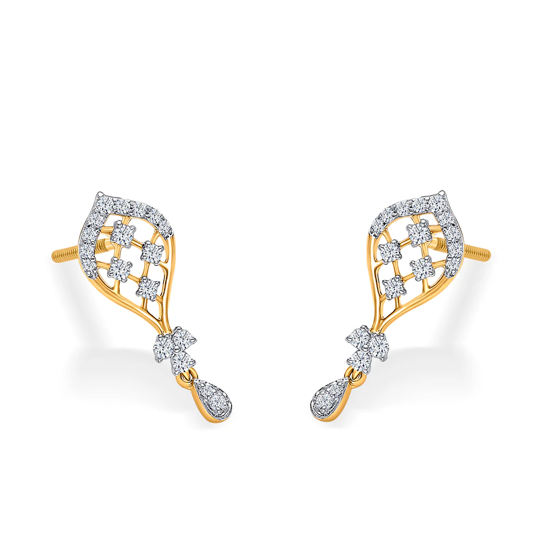 Twilight Surge Gold & Diamond Pendant Set For Women - Image 7