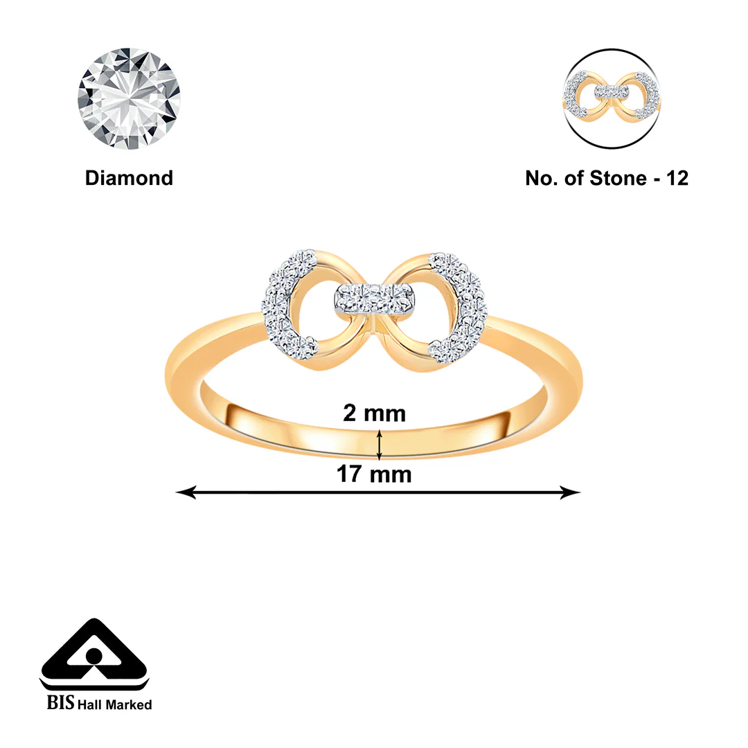 Twilight Ties Gold & Diamond Ring - Image 4