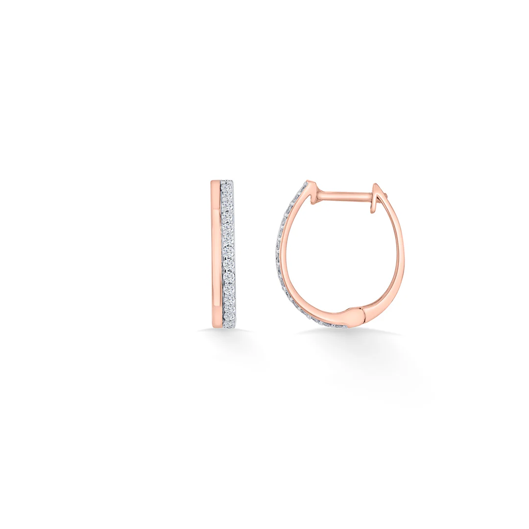 Twin Strand Gold Stud Diamond Earring for Women - Image 4