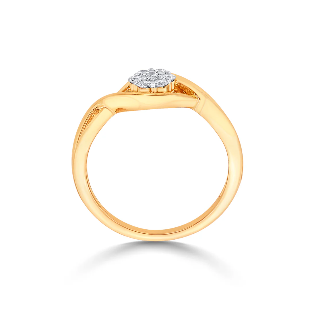 Twist of Bloom Gold & Diamond Ring - Image 3
