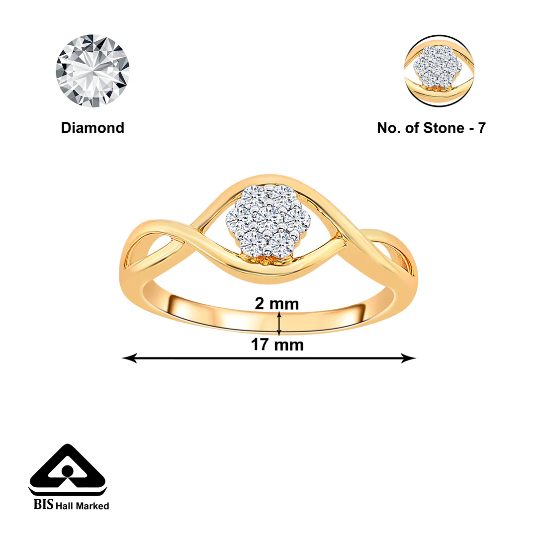 Twist of Bloom Gold & Diamond Ring - Image 4