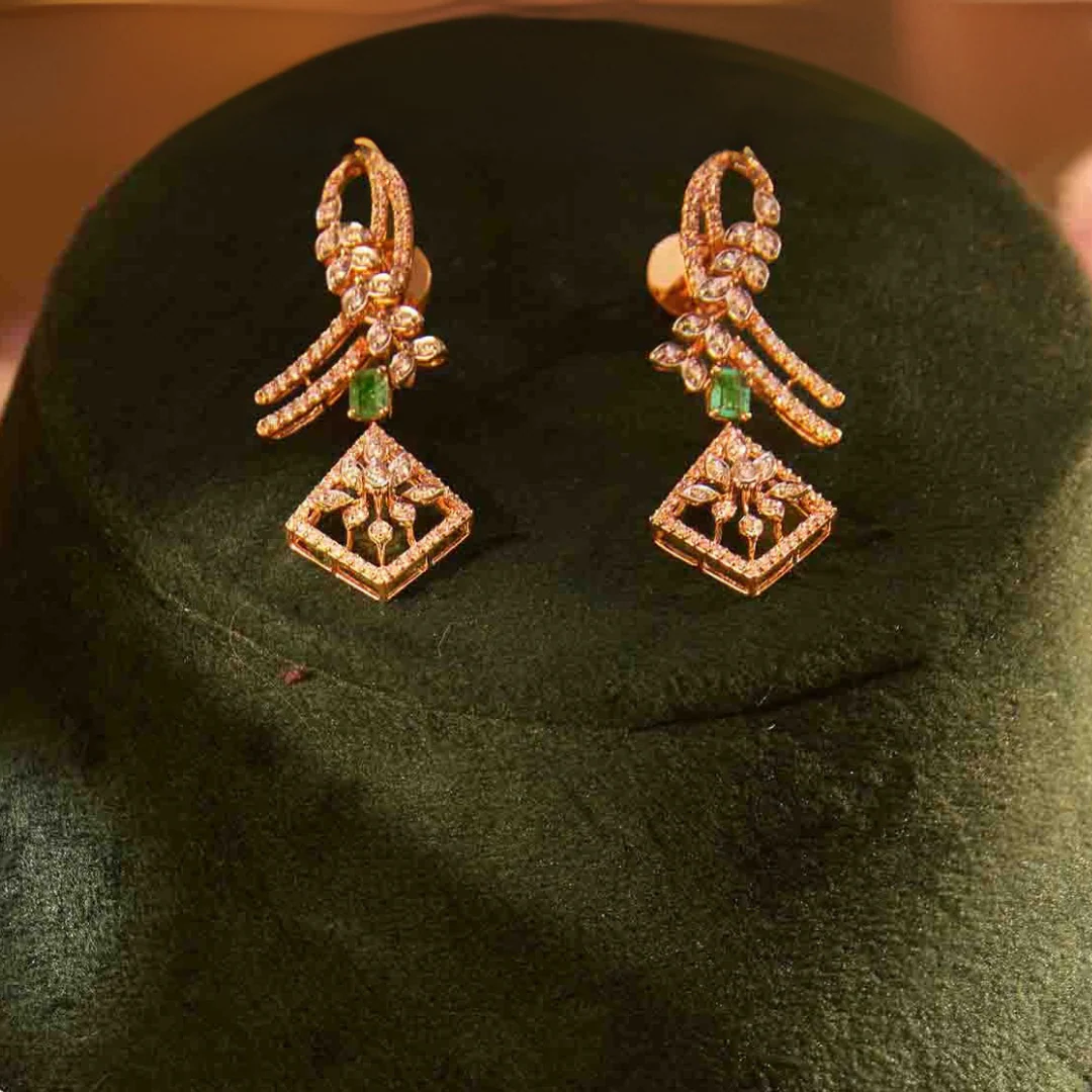 Twistural Grace Diamond Earrings