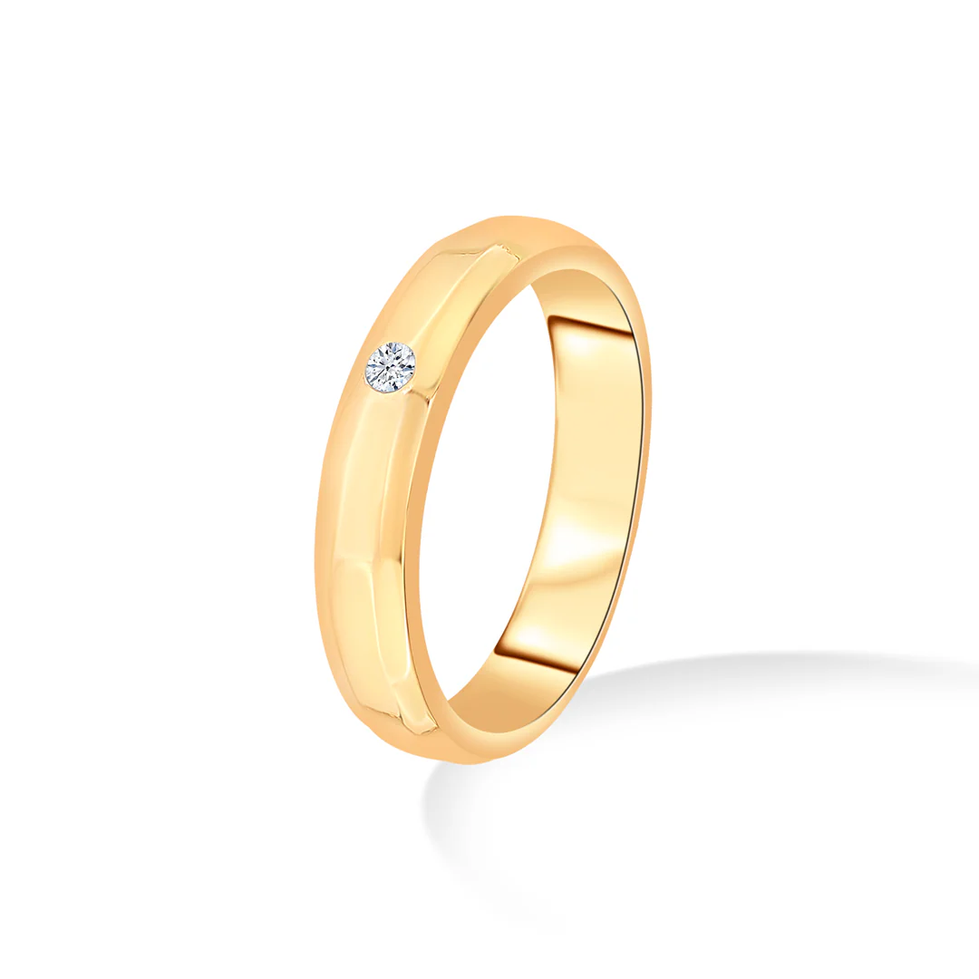Unity Dot Gold & Diamond Ring - Image 2