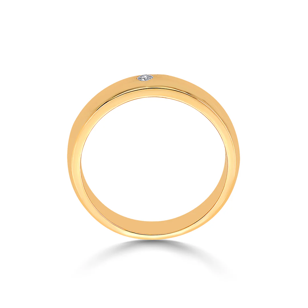 Unity Dot Gold & Diamond Ring - Image 3