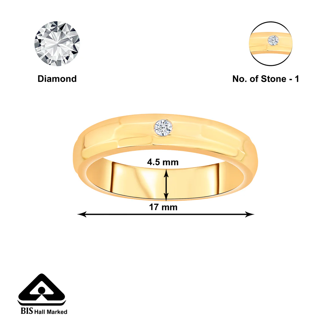 Unity Dot Gold & Diamond Ring - Image 4