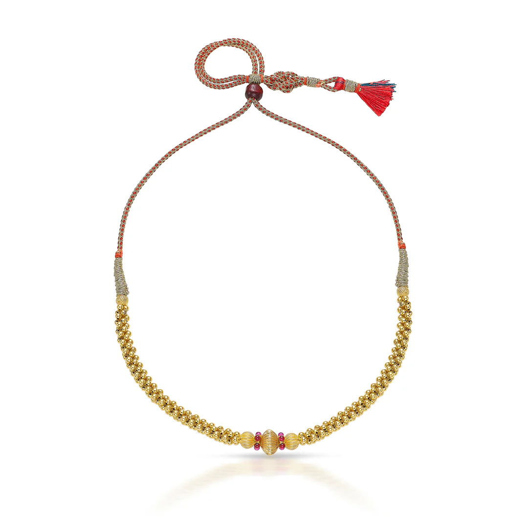 Varnika Gleam Gold Thushi Necklace - Image 2