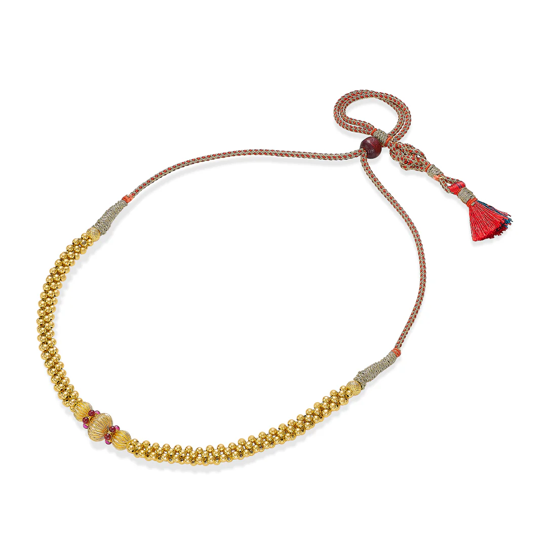 Varnika Gleam Gold Thushi Necklace - Image 3