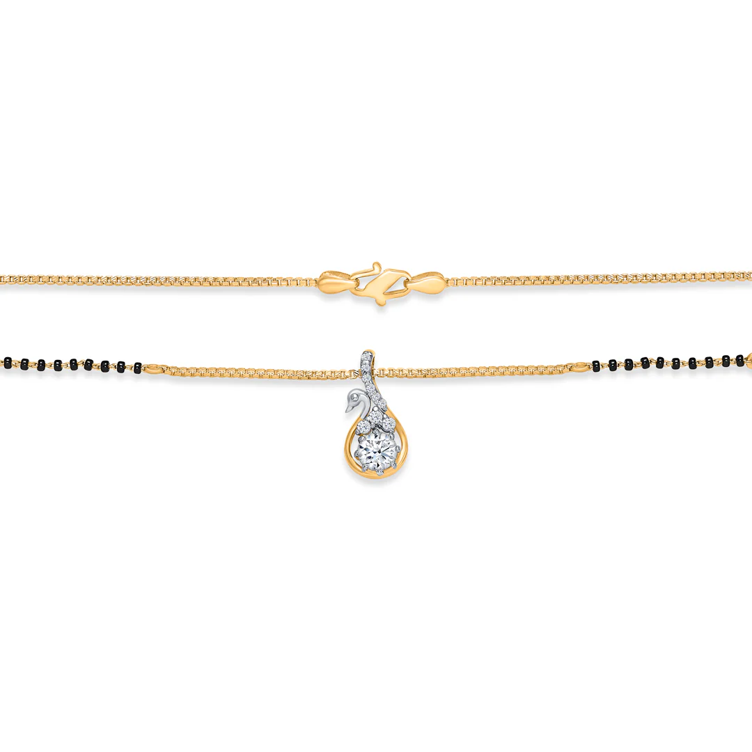 Vedhika Spark Gold Modern Mangalsutra - Image 3